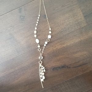 NWT gold tone necklace with adornments